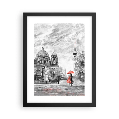 Plakat w czarnej ramie - Berlińskie spotkanie - 30x40 cm
