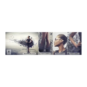 Fototapeta Próbka Premium Canvas - Afrykańska Wenus - Kobieta, Abstrakcja, Modelka - 100x30 cm