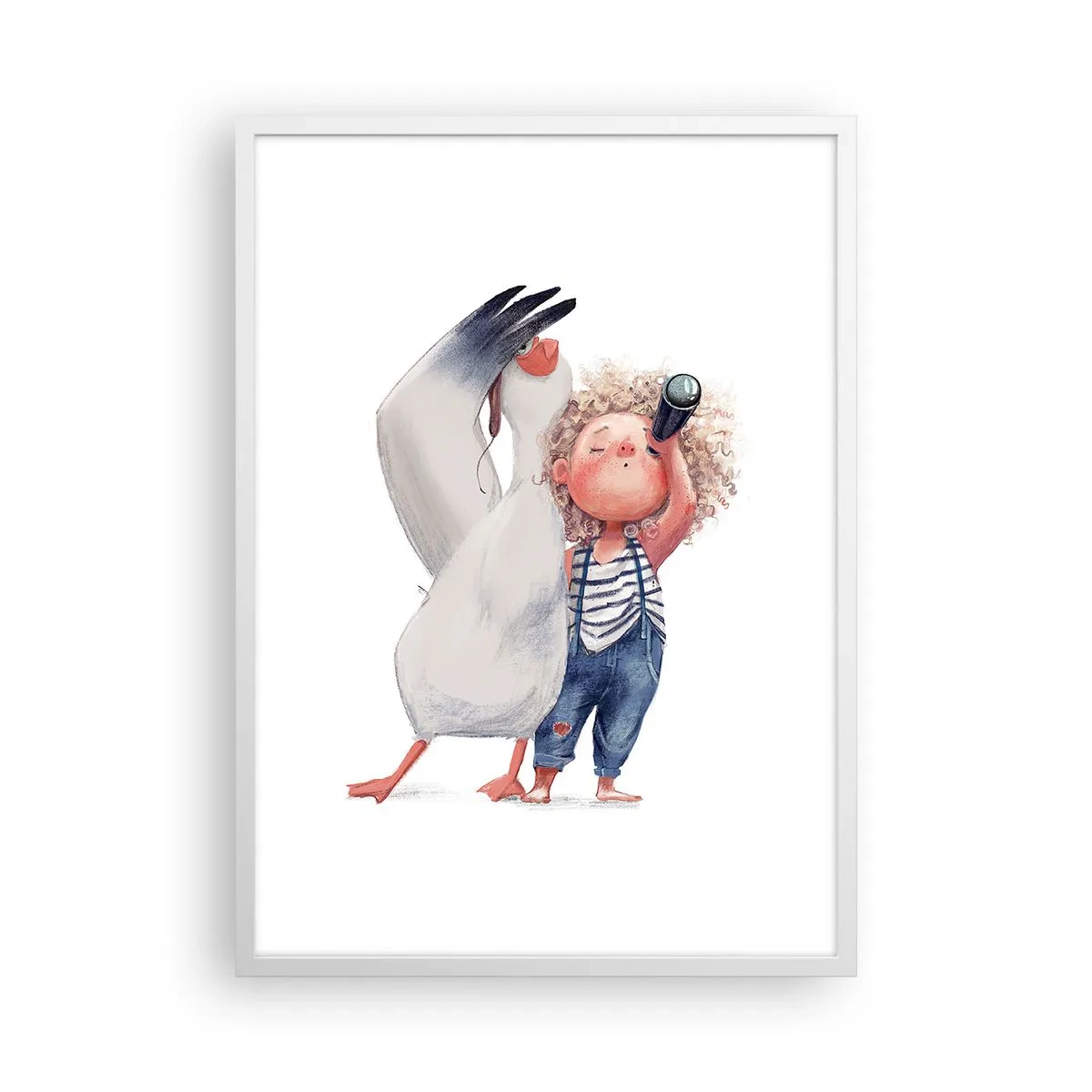 Plakat w białej ramie - Plan wielkiej podróży - 50x70 cm