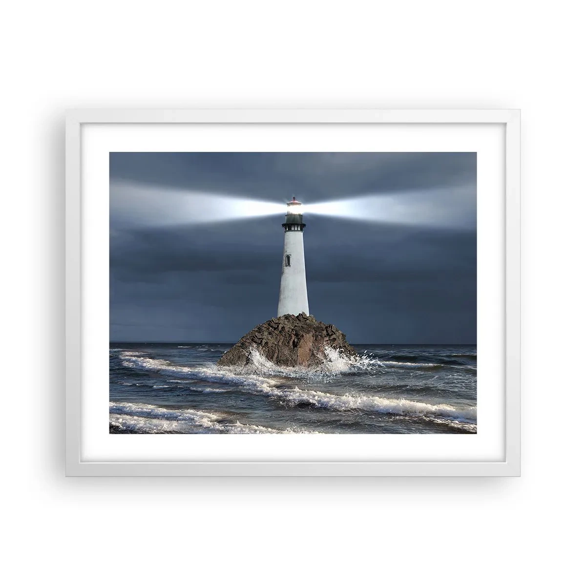 Plakat w białej ramie - Tu…tu…tutaj! - 50x40 cm