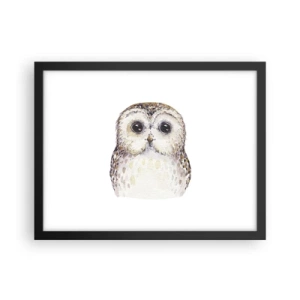 Plakat w czarnej ramie - Spójrz mi w oczy - 40x30 cm