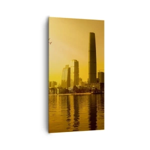 Obraz na płótnie - Złote miasto - 65x120 cm