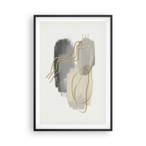 Plakat w czarnej ramie - Trwanie i ruch - 61x91 cm