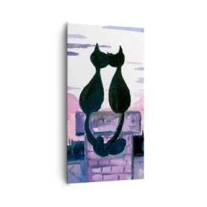 Obraz na płótnie - Rendez-vous pod księżycem - 65x120 cm