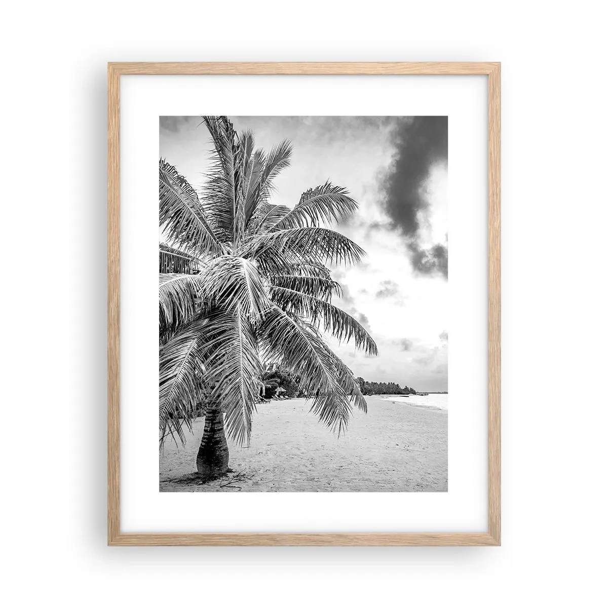 Plakat w ramie jasny dąb - Gdy tęsknisz do samotności… - 40x50 cm