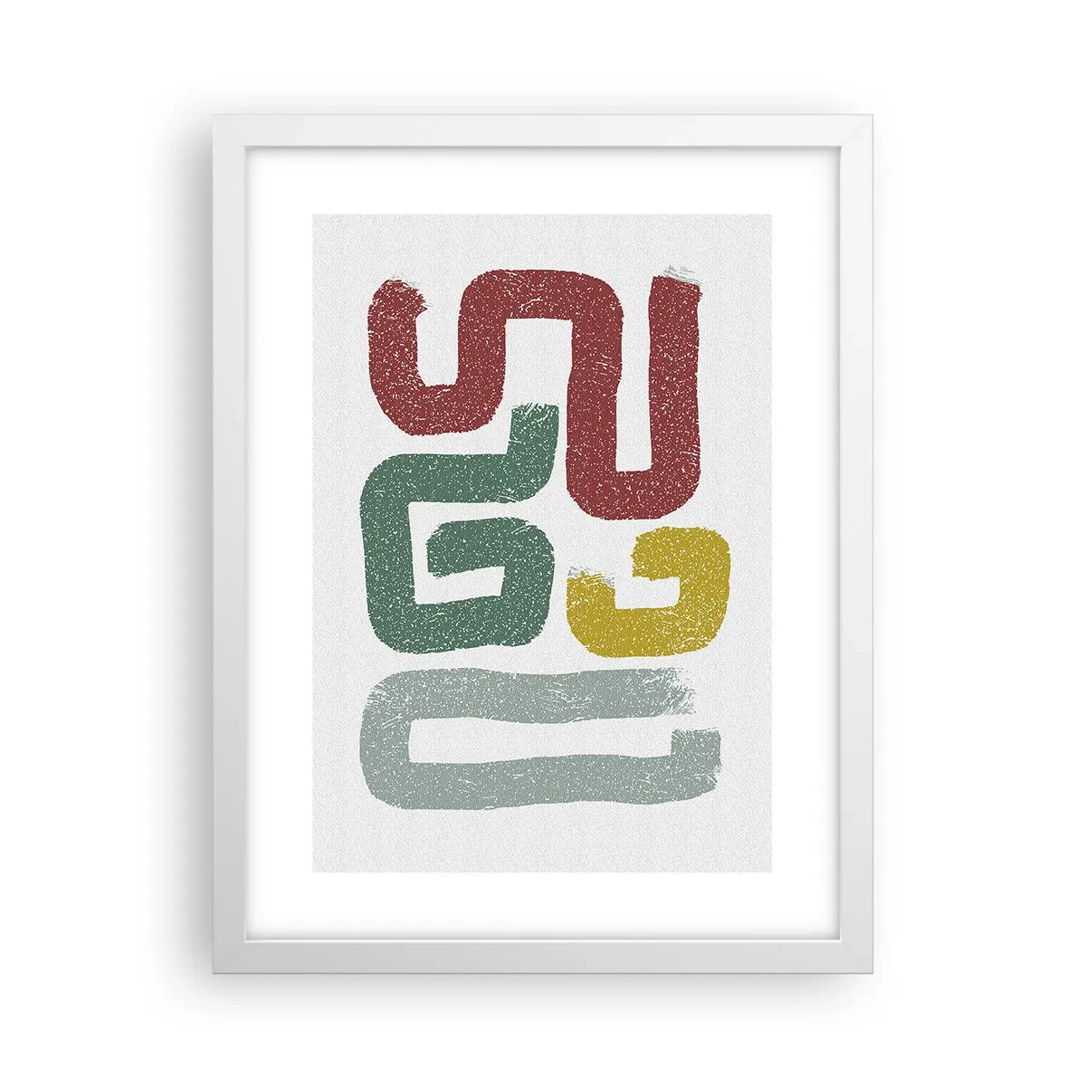 Plakat w białej ramie - W nieznanym języku - 30x40 cm