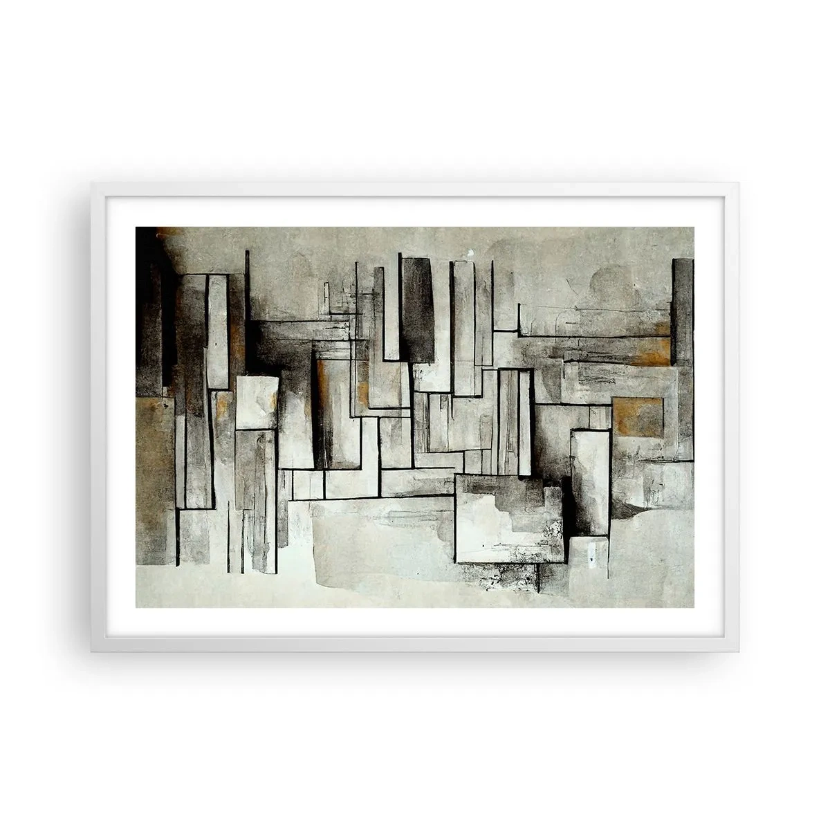 Plakat w białej ramie - Siła prostoty - 70x50 cm