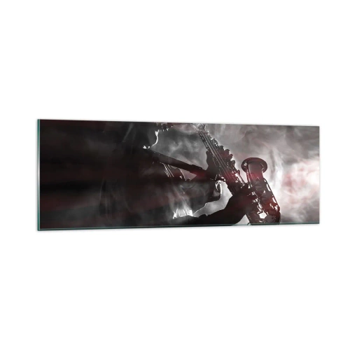 Obraz na szkle - W oparach jazzu - 90x30 cm