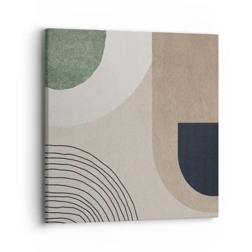 Obraz na płótnie - Łagodność owalu - 40x40 cm