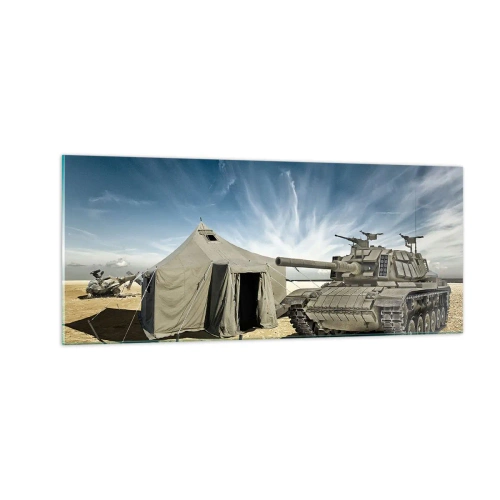 Obraz na szkle - Militarny sen - 100x40 cm