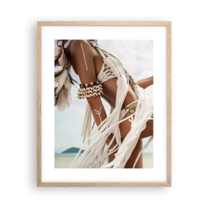 Plakat w ramie jasny dąb - Kapłanka słońca - 40x50 cm