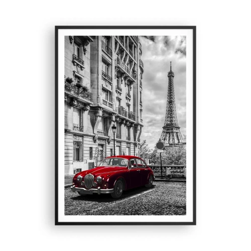 Plakat w czarnej ramie - Drapieżnik w mieście - 70x100 cm