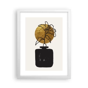 Plakat w białej ramie - Piękno na wagę złota - 30x40 cm