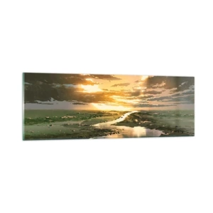 Obraz na szkle - Gdzieś w odległej galaktyce - 90x30 cm