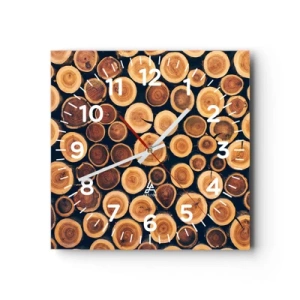 Zegar ścienny - Na ile lat wyglądam? - 30x30 cm