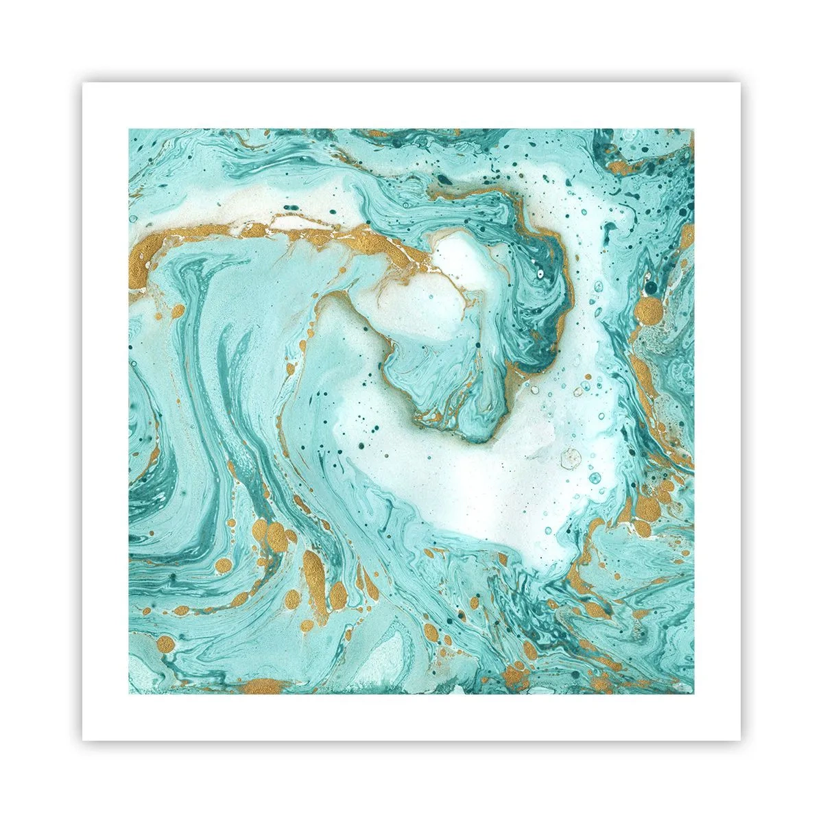 Plakat - Pod wielką falą z epoki Edo - 50x50 cm