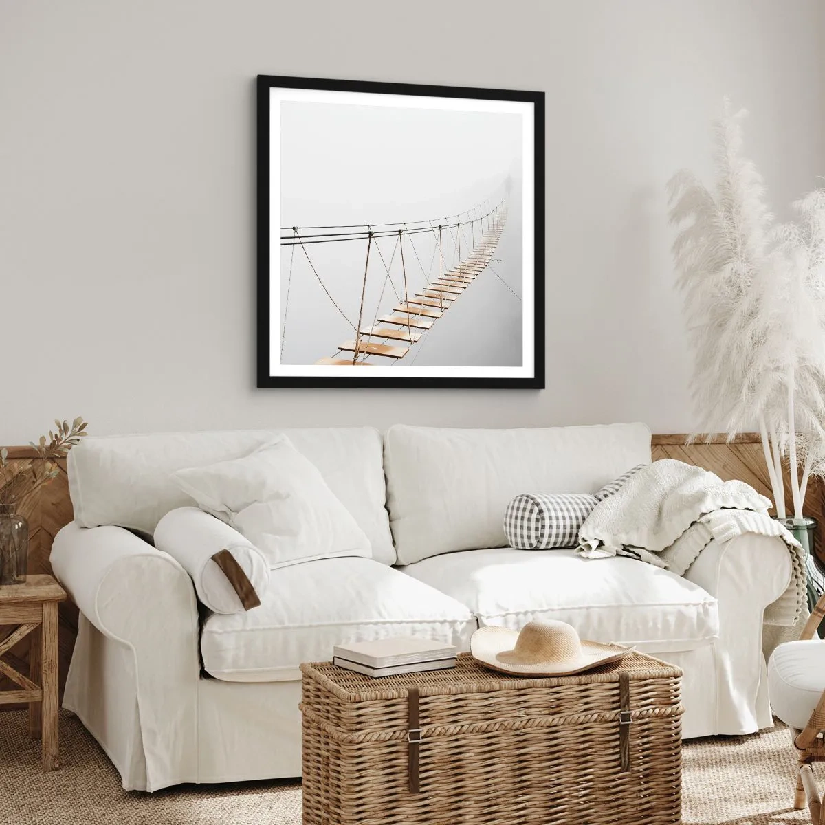 Plakat w czarnej ramie - Dokąd cię zaprowadzi? - 60x60 cm