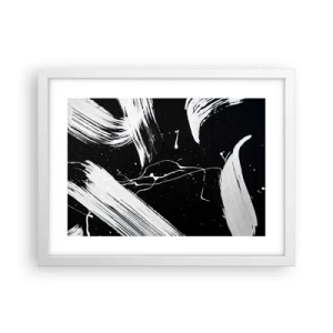 Plakat w białej ramie - Przełamać mrok - 40x30 cm