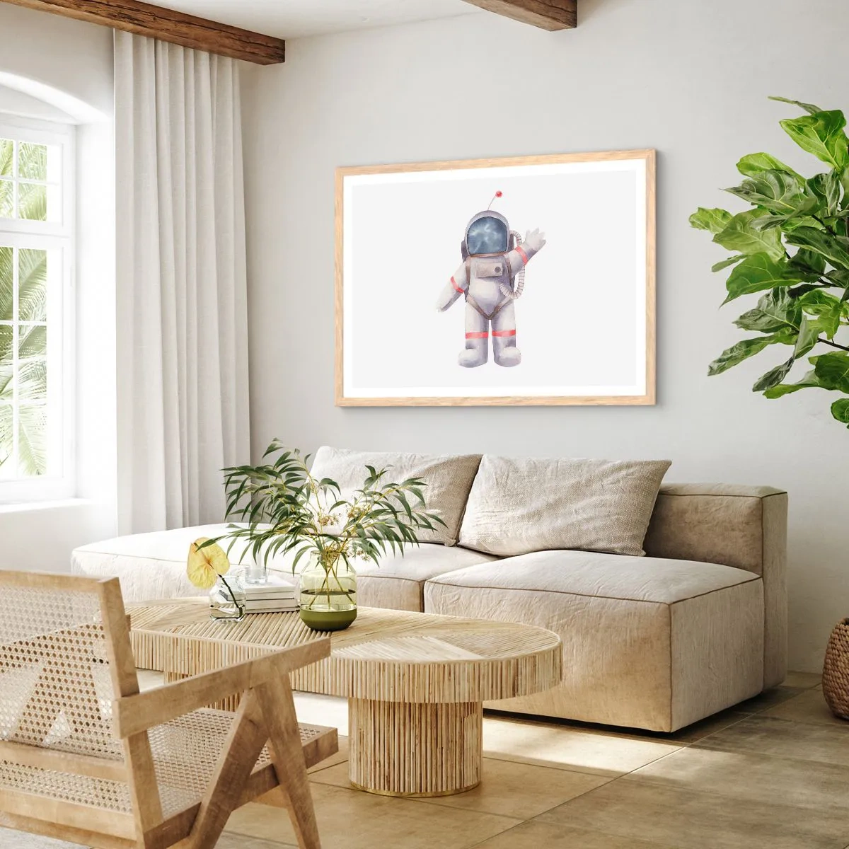 Plakat w ramie jasny dąb - To na razie! - 40x30 cm