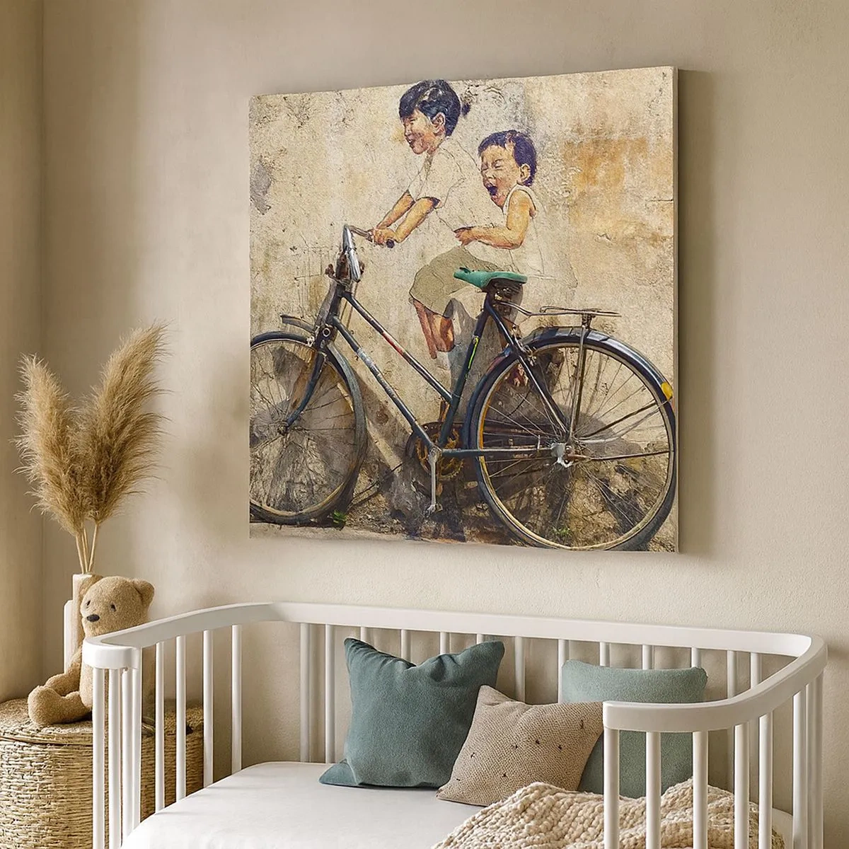 Obraz na płótnie - Prawda czy fałsz? - 30x30 cm