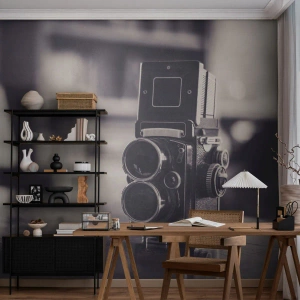 Fototapeta Standard Eco - Magia starej fotografii - Retro, Aparat Fotograficzny, Vintage - 350x256 cm