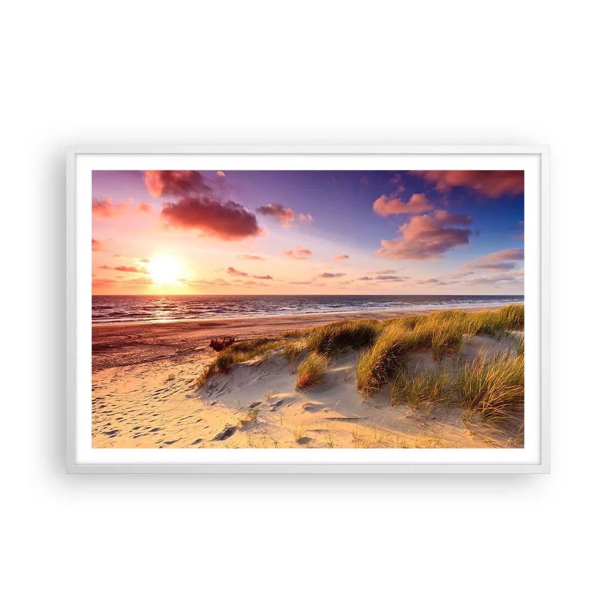 Plakat w białej ramie - Już latem pachnie powietrze - 91x61 cm