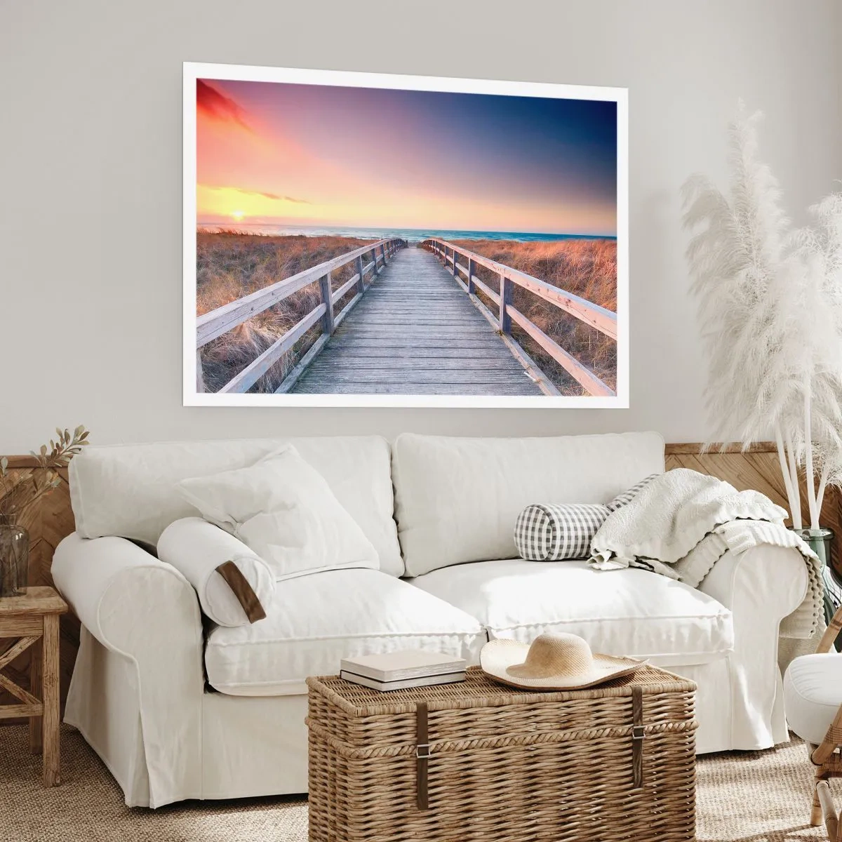 Plakat - Bałtycka wieczorna zorza - 50x40 cm