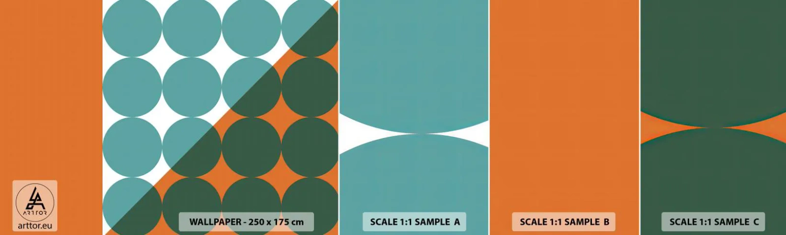 Fototapeta Próbka Samoprzylepna Deluxe Sticker - W górę i na skos - Abstrakcja, Sztuka, Grafika - 100x30 cm