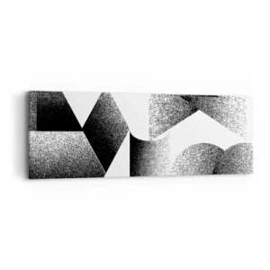 Obraz na płótnie - Kąty i owale - 90x30 cm