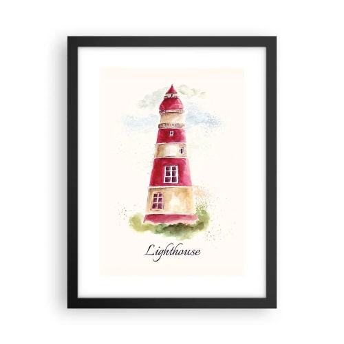 Plakat w czarnej ramie - Wokół zawsze pogoda - 30x40 cm