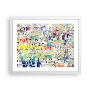 Plakat w białej ramie - Po prostu cieszy oczy - 50x40 cm