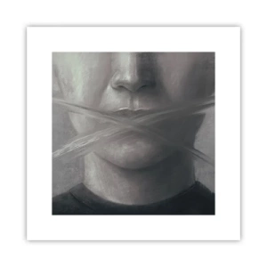 Plakat - Ani słowa - 30x30 cm