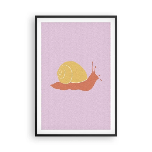 Plakat w czarnej ramie - Nie ma pośpiechu - 61x91 cm