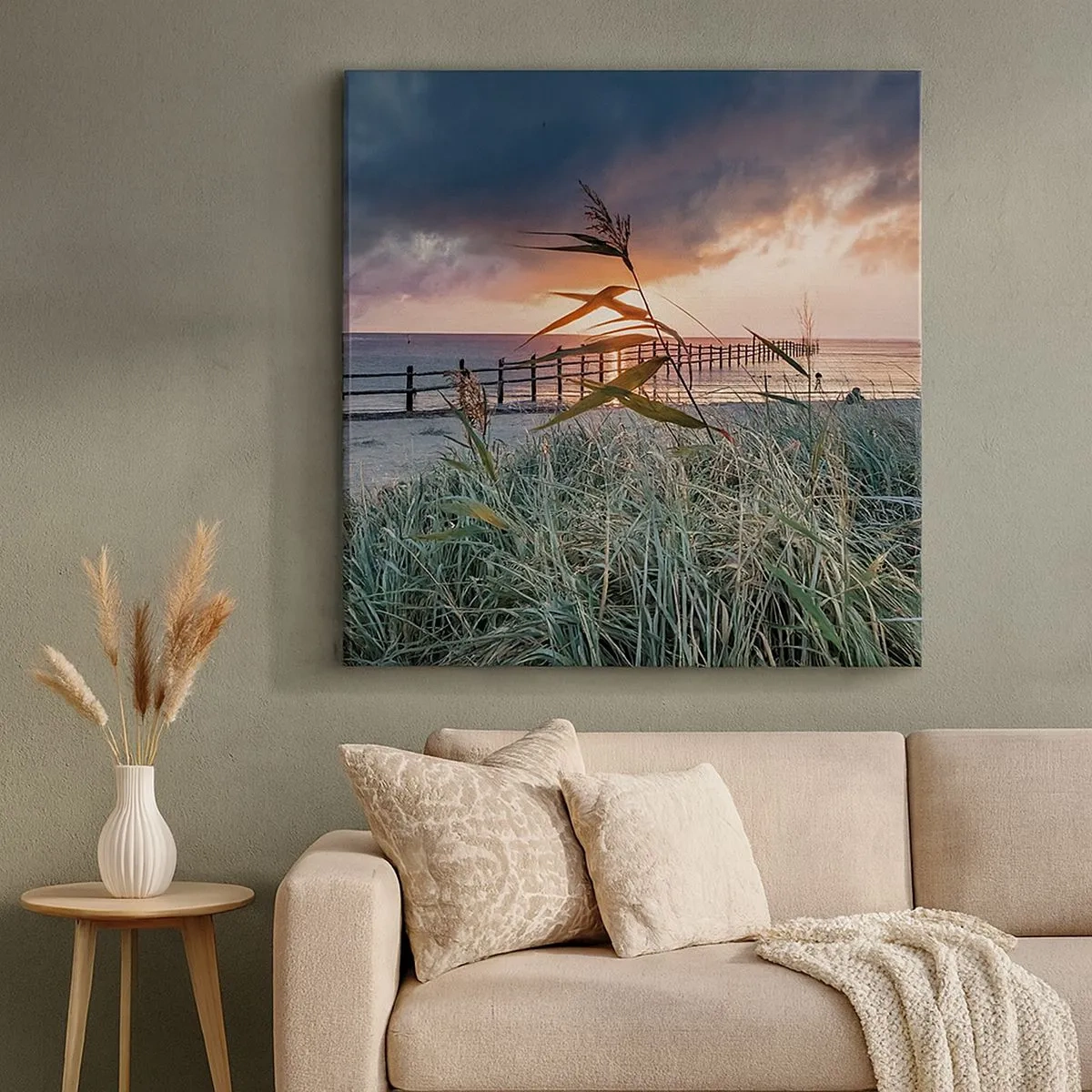 Obraz na płótnie - Nie przemija z wiatrem - 30x30 cm