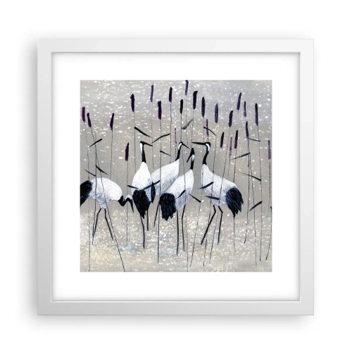 Plakat w białej ramie - Wśród swoich - 30x30 cm