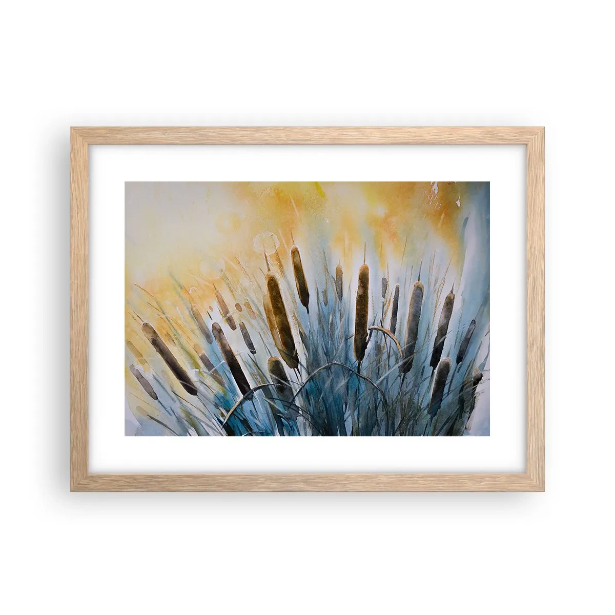 Plakat w ramie jasny dąb - Chłód wody, słońca żar - 40x30 cm