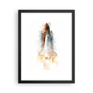 Plakat w czarnej ramie - Odkrywcy na start - 30x40 cm
