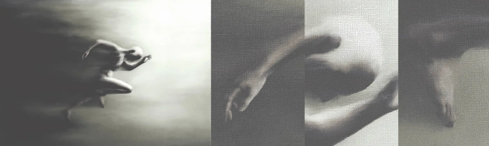 Fototapeta Próbka Premium Canvas - Niepowstrzymany - Sport, Bieganie, Ciemność - 100x30 cm