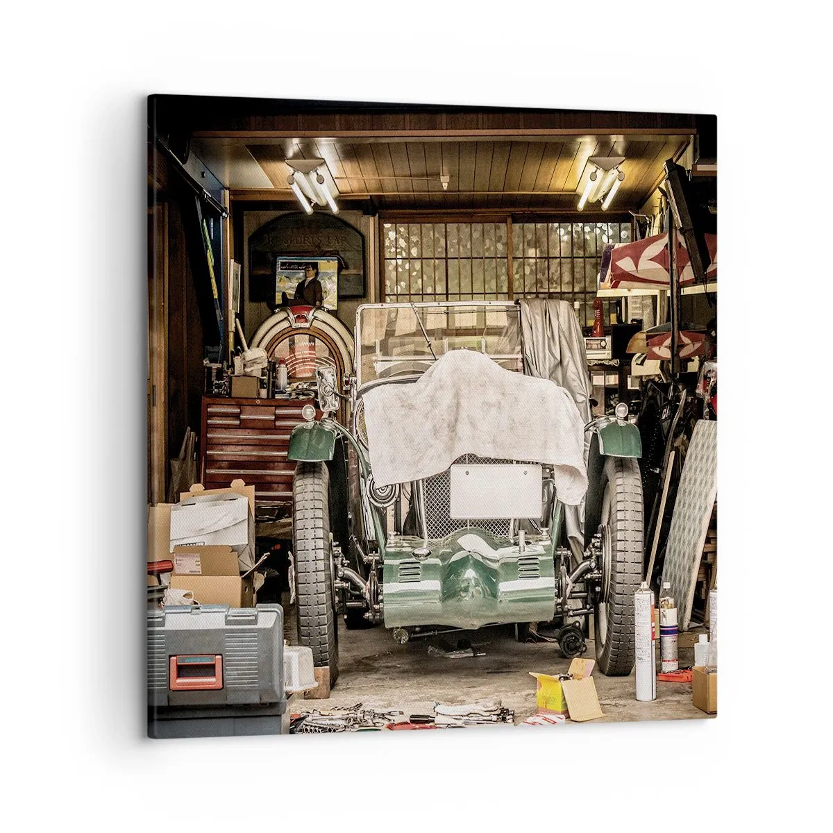 Obraz na płótnie - Powrót do przeszłości - 50x50 cm