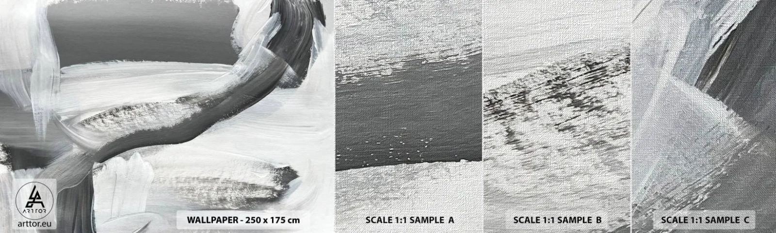 Fototapeta Próbka Premium Canvas - Zdecydowanym ruchem - Sztuka, Farba, Mazańce - 100x30 cm