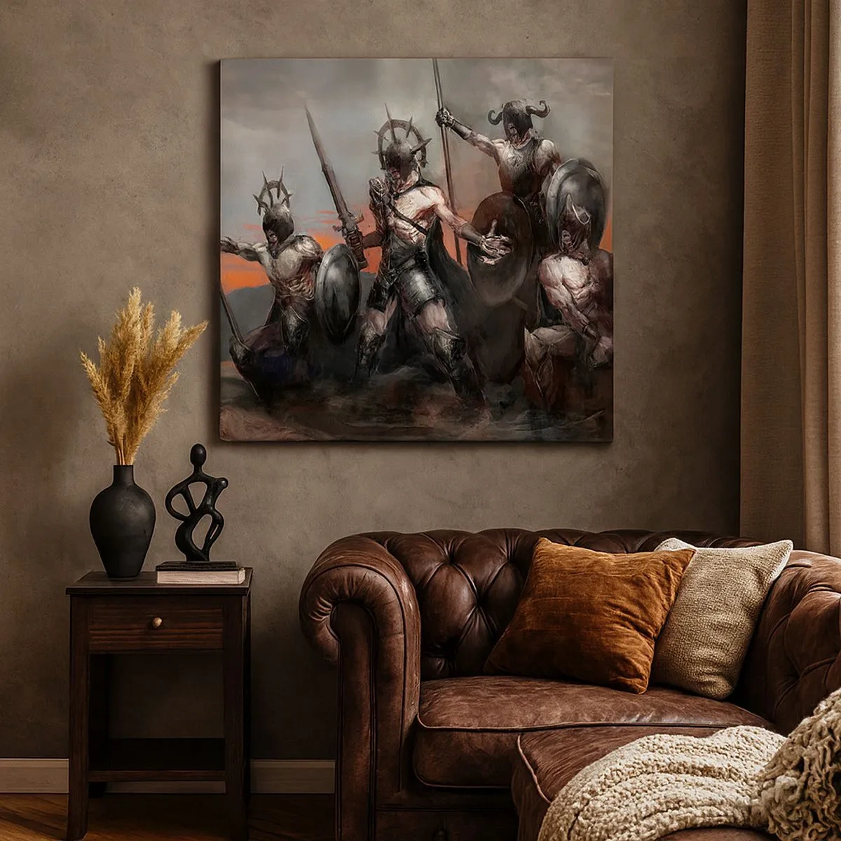 Obraz na płótnie - Z tarczą lub na tarczy - 30x30 cm