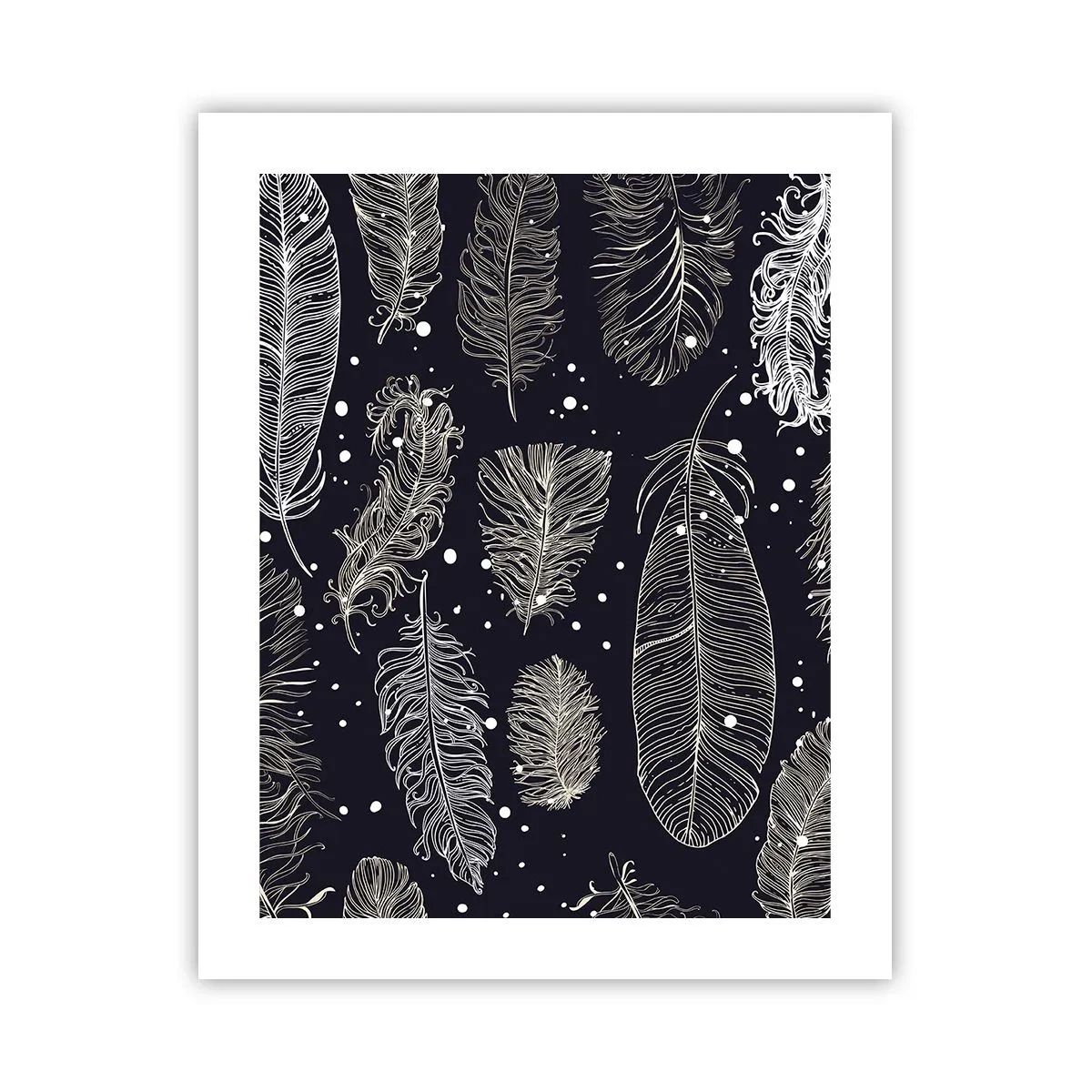 Plakat - Pierzasta koronka - 40x50 cm