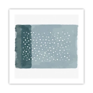 Plakat - Wyrosłe na błękicie - 50x50 cm