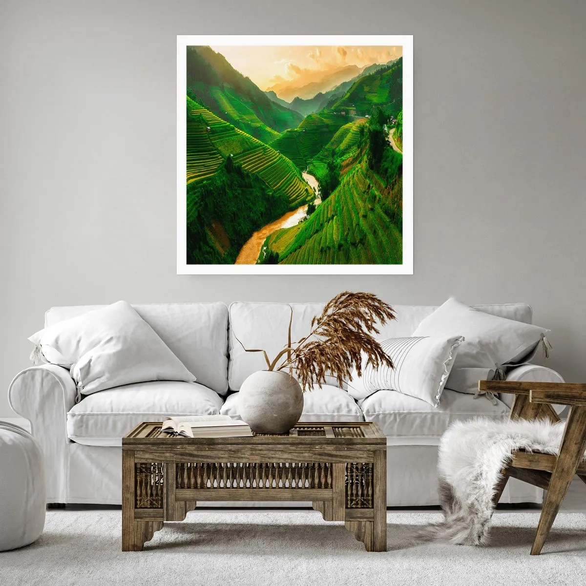 Plakat - Wietnamska dolina - 40x40 cm