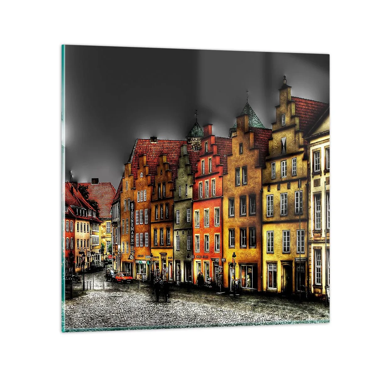 Obraz na szkle - Brakuje tylko zaczarowanej dorożki - 50x50 cm