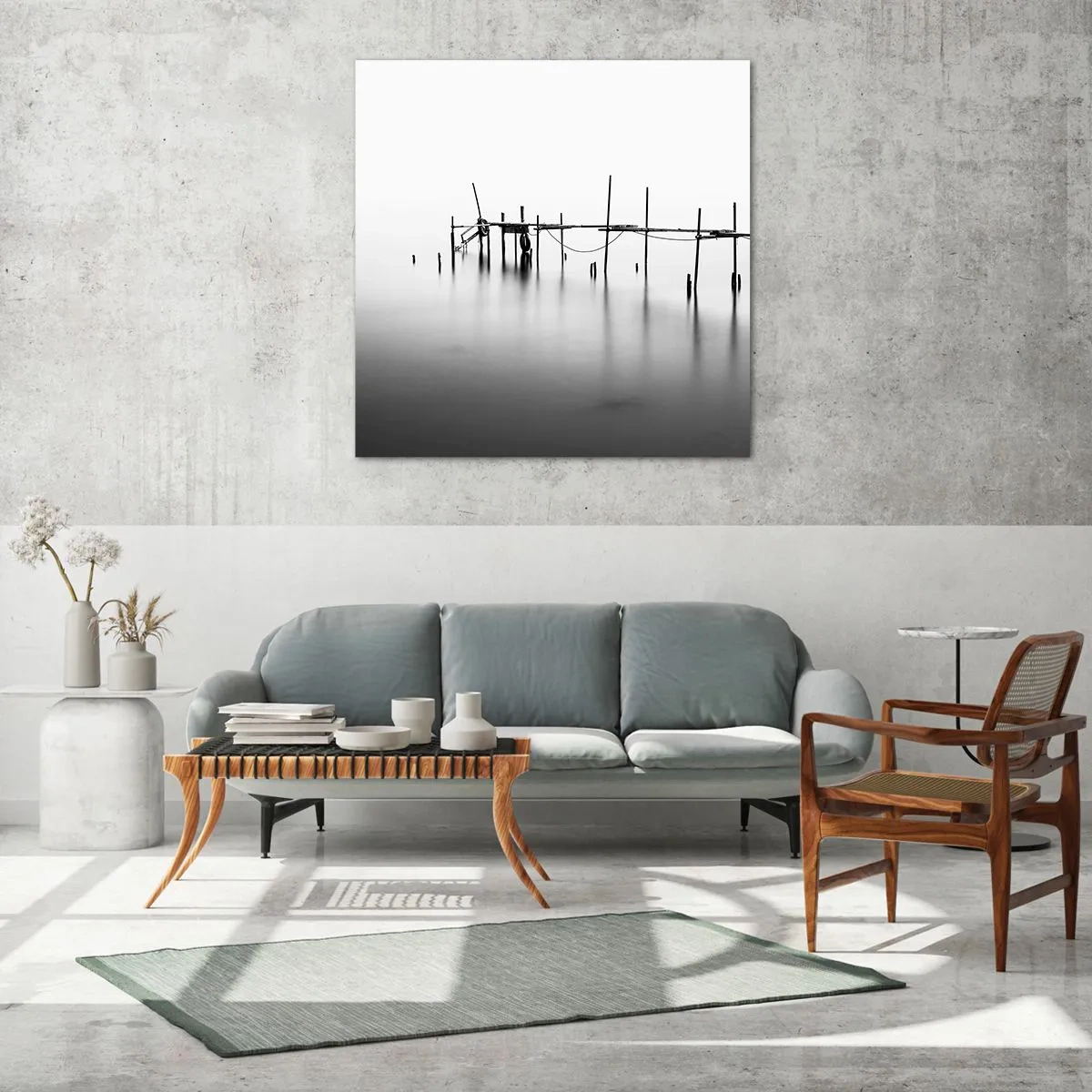 Obraz na szkle - A jeśli świata nie ma? - 70x70 cm