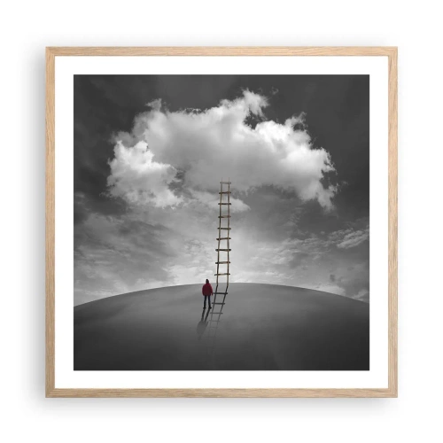 Plakat w ramie jasny dąb - Wszystko możliwe - 60x60 cm