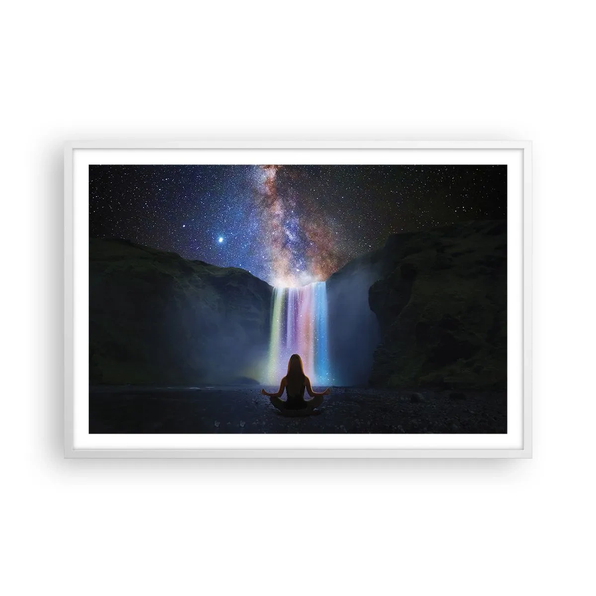 Plakat w białej ramie - Absolutna harmonia - 91x61 cm