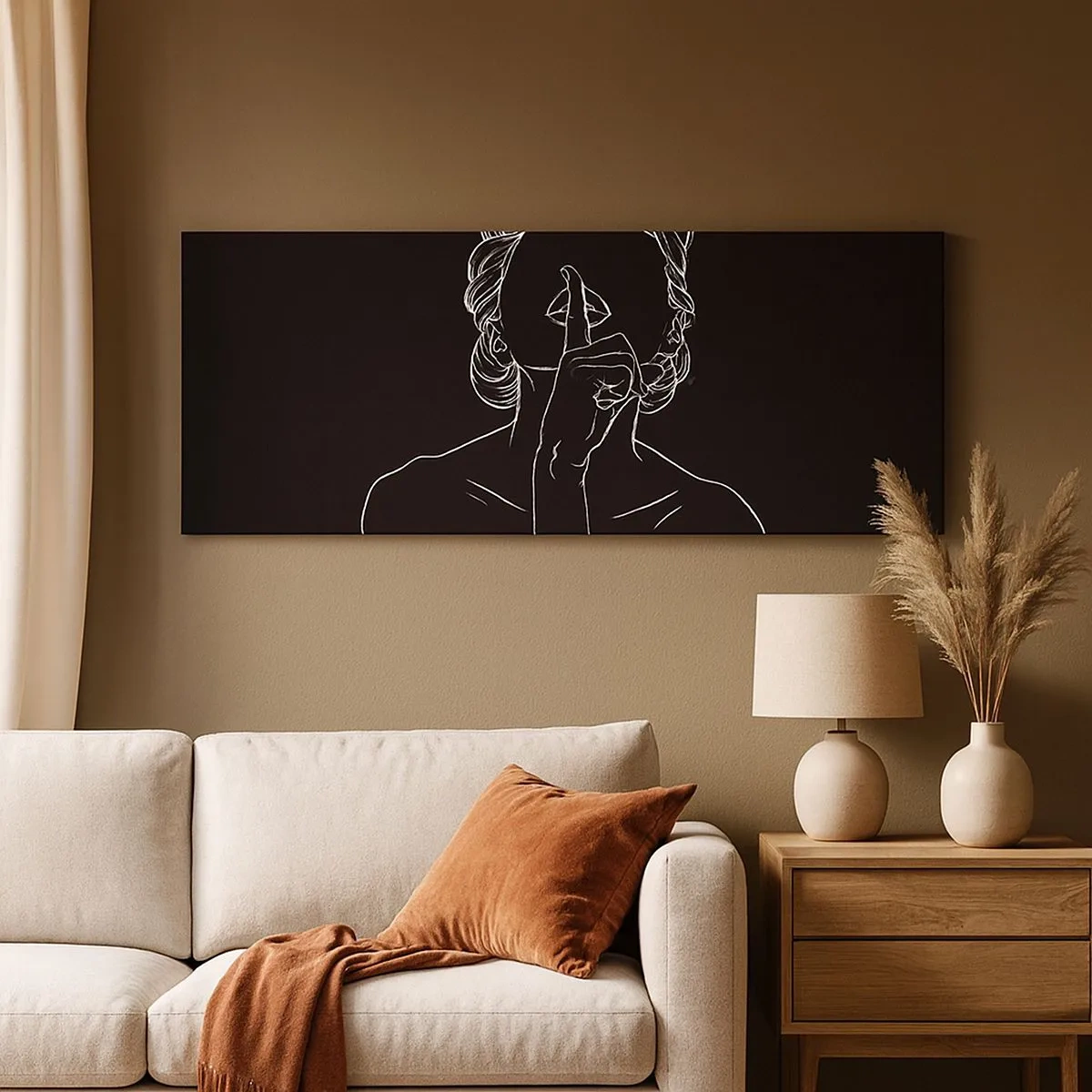 Obraz na płótnie - Piękno rozkwita w ciszy - 100x40 cm