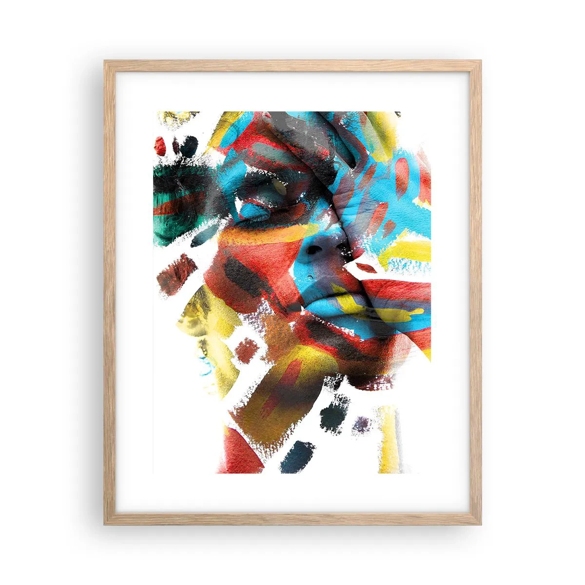 Plakat w ramie jasny dąb - Barwna osobowość - 40x50 cm